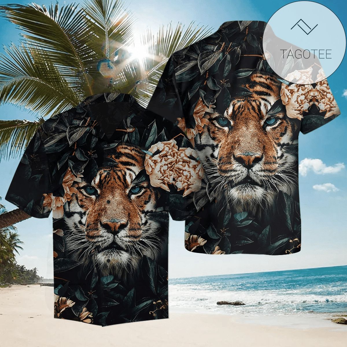 2022 Authentic Hawaiian Aloha Shirts Tiger Fantasy