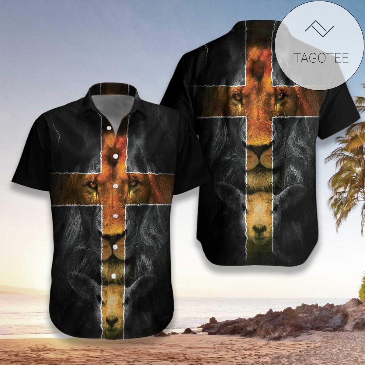 2022 Authentic Hawaiian Shirts Amazing Jesus Lion And Lamb