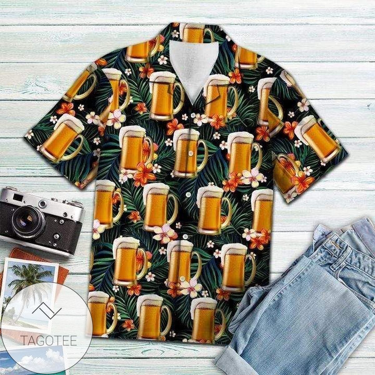 2022 Authentic Hawaiian Shirts Beer In Paradise