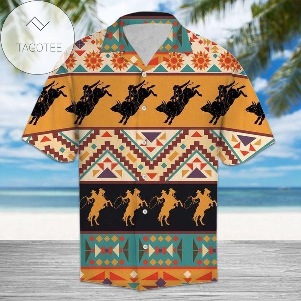 2022 Authentic Hawaiian Shirts Bull Riding