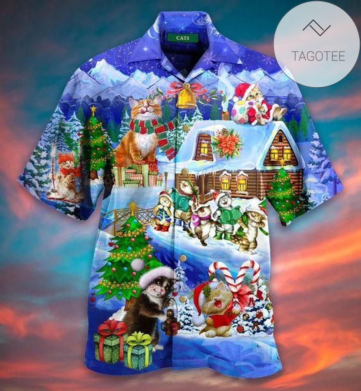 2022 Authentic Hawaiian Shirts Chickens On Christmas 1012dh