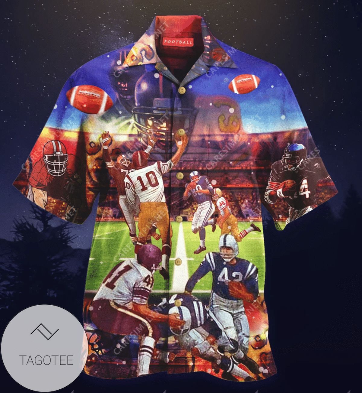 2022 Authentic Hawaiian Shirts Football Ball