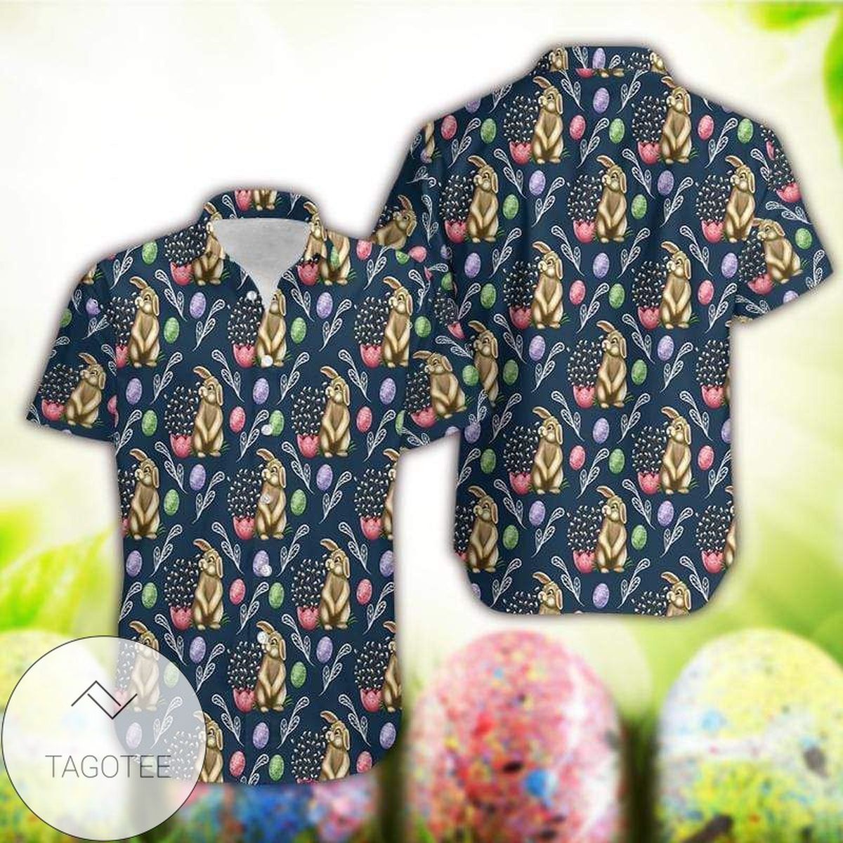 2022 Authentic Hawaiian Shirts Happy Easter Day Bunny Eggs 1103dh