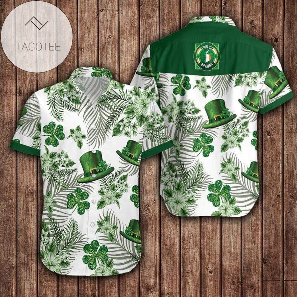 2022 Authentic Hawaiian Shirts Irish St Patrick’s Day Green Hat And Shamrock 2302l