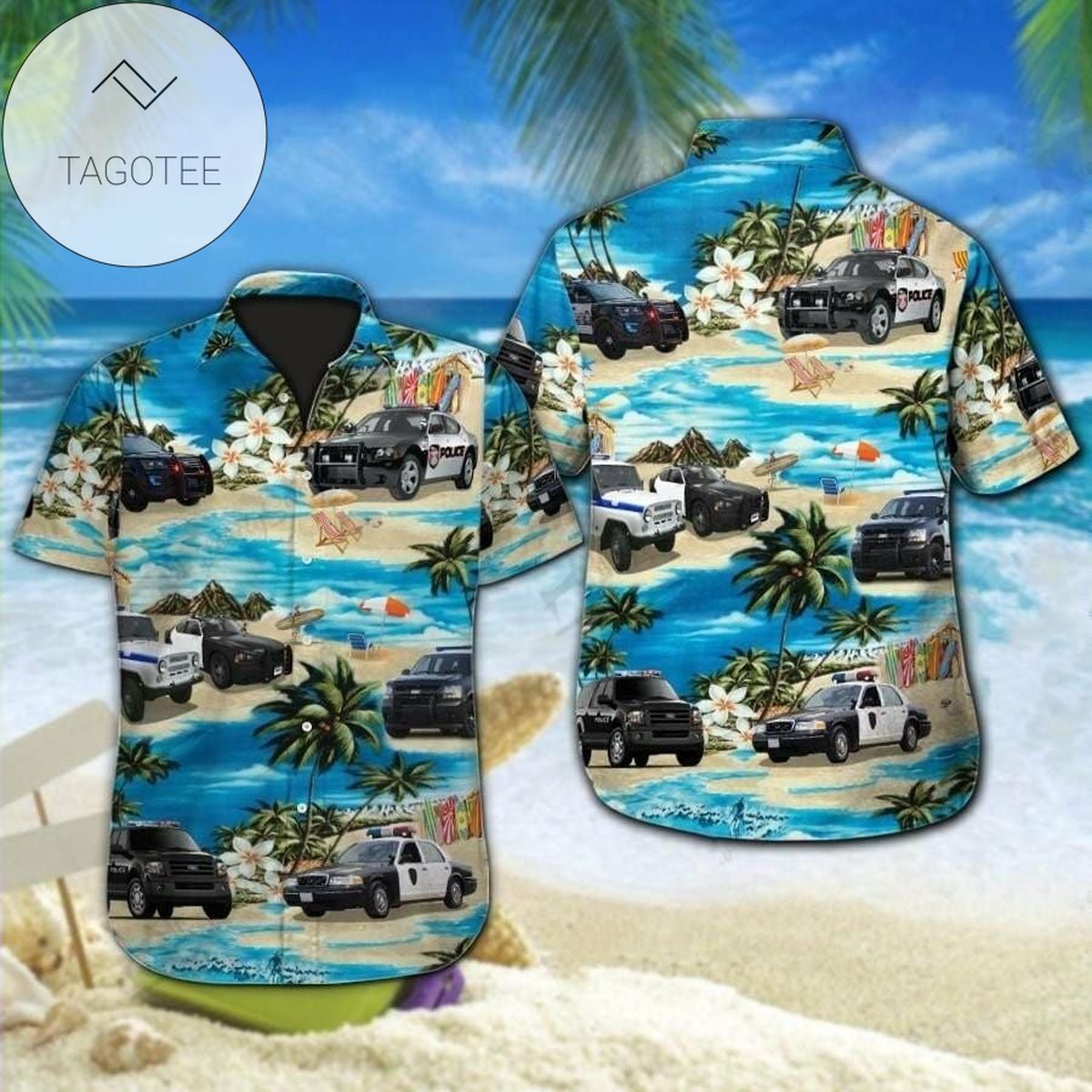 2022 Authentic Hawaiian Shirts Police Back The Blue Eagle