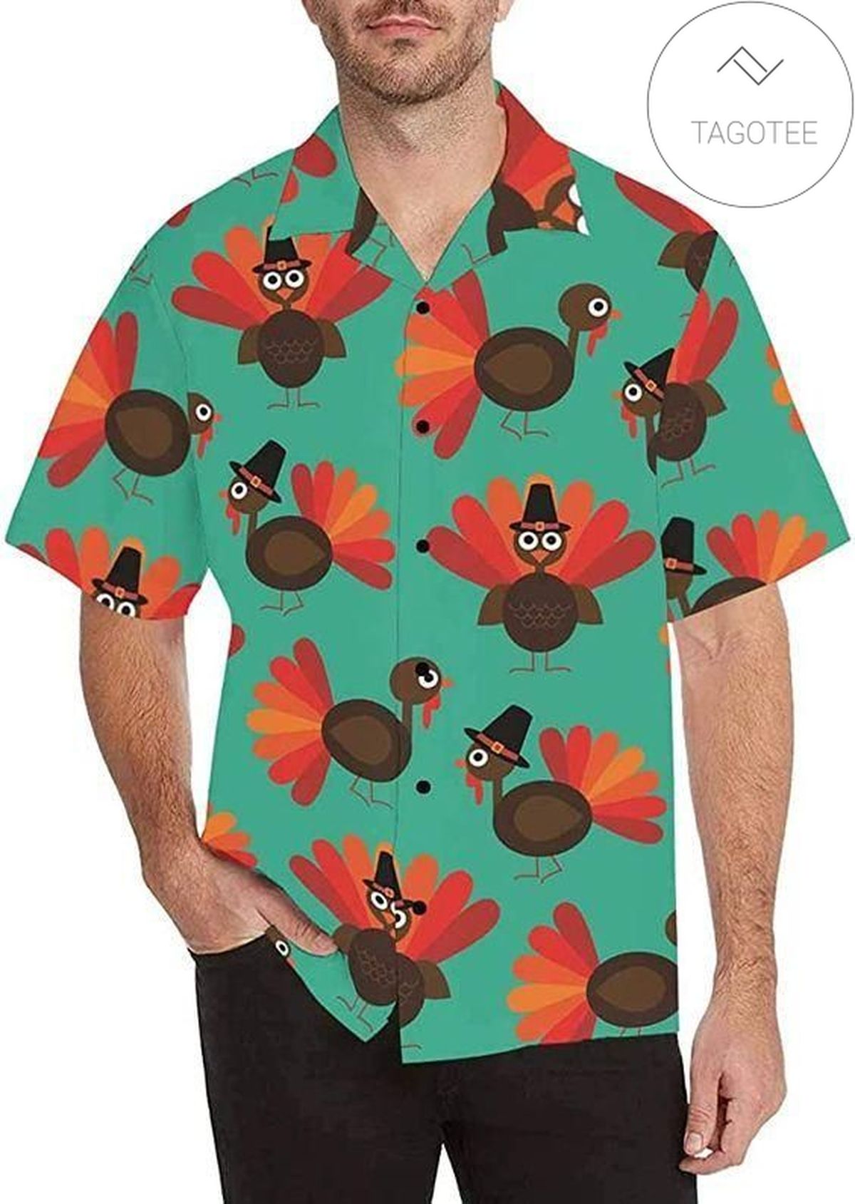 2022 Authentic Hawaiian Shirts Thanksgiving Turkey With Labrador Retriever