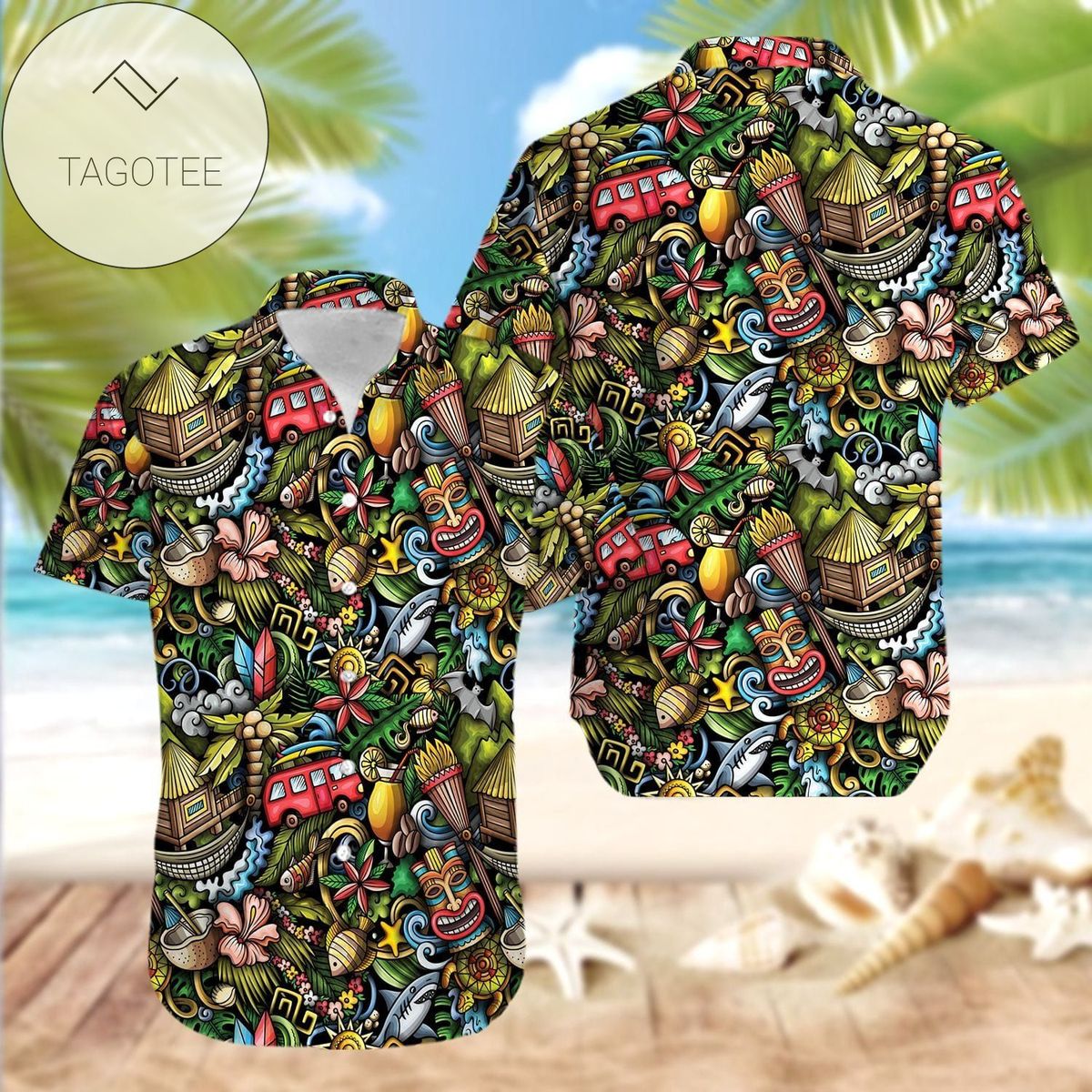 2022 Authentic Hawaiian Shirts Tiki Funny 1303kv