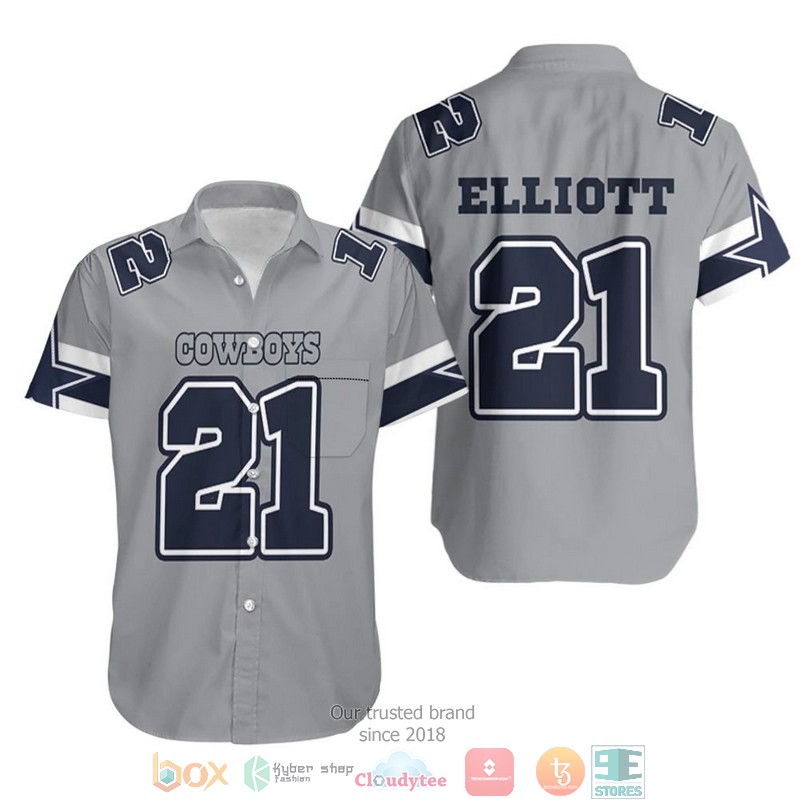 21 Ezekiel Elliott Cowboys Jersey Inspired Style Hawaiian Shirt