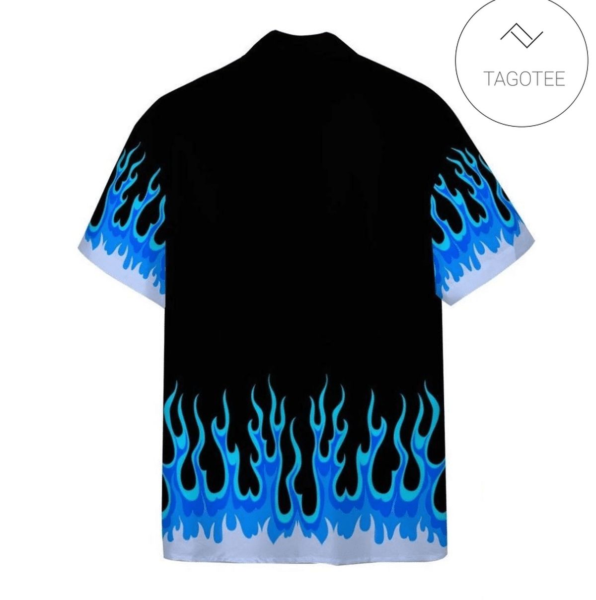 3D AOP Fire Rod Flames Custom Short Sleeve Shirt