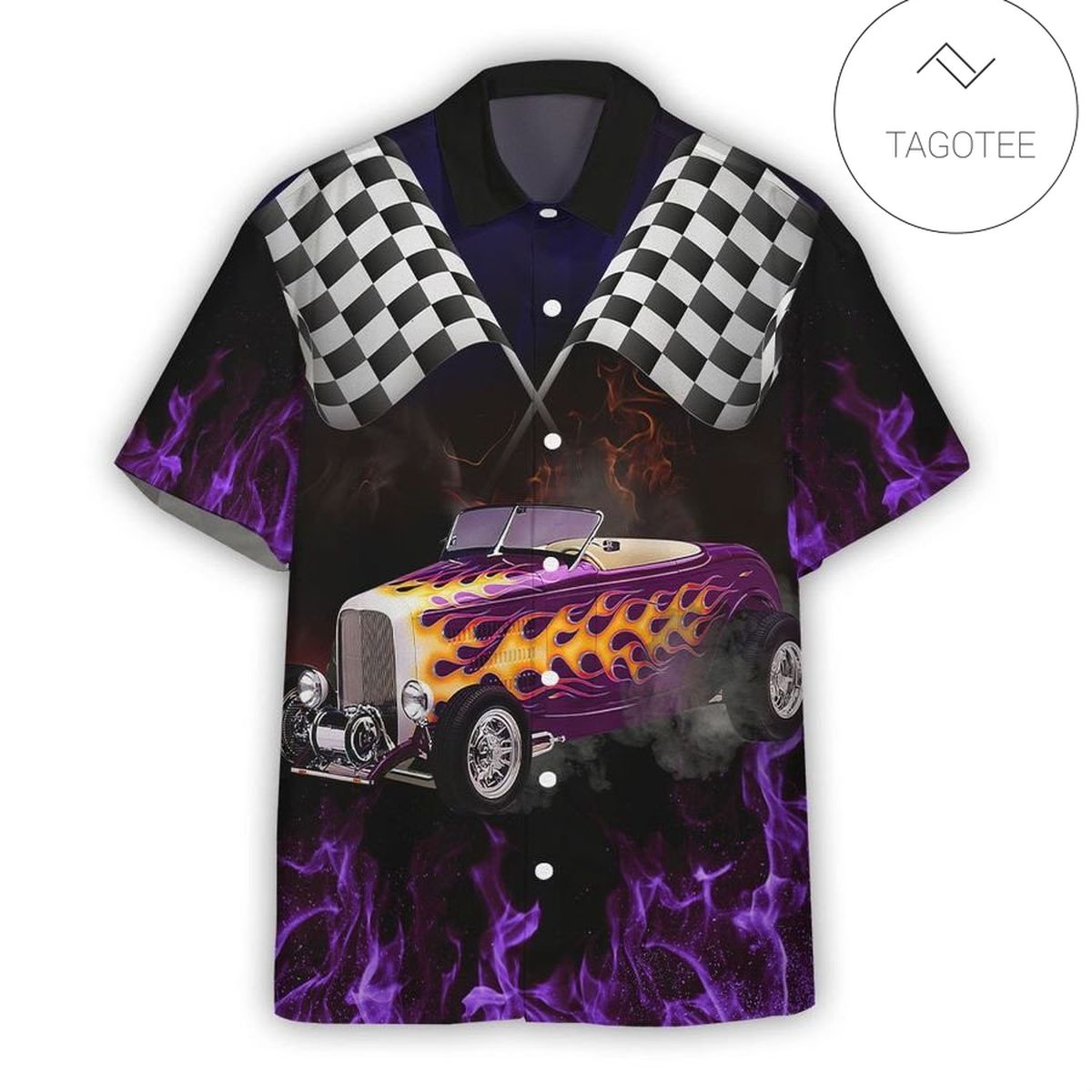 3D AOP Rod Car Collection Custom Hawaiian Shirt