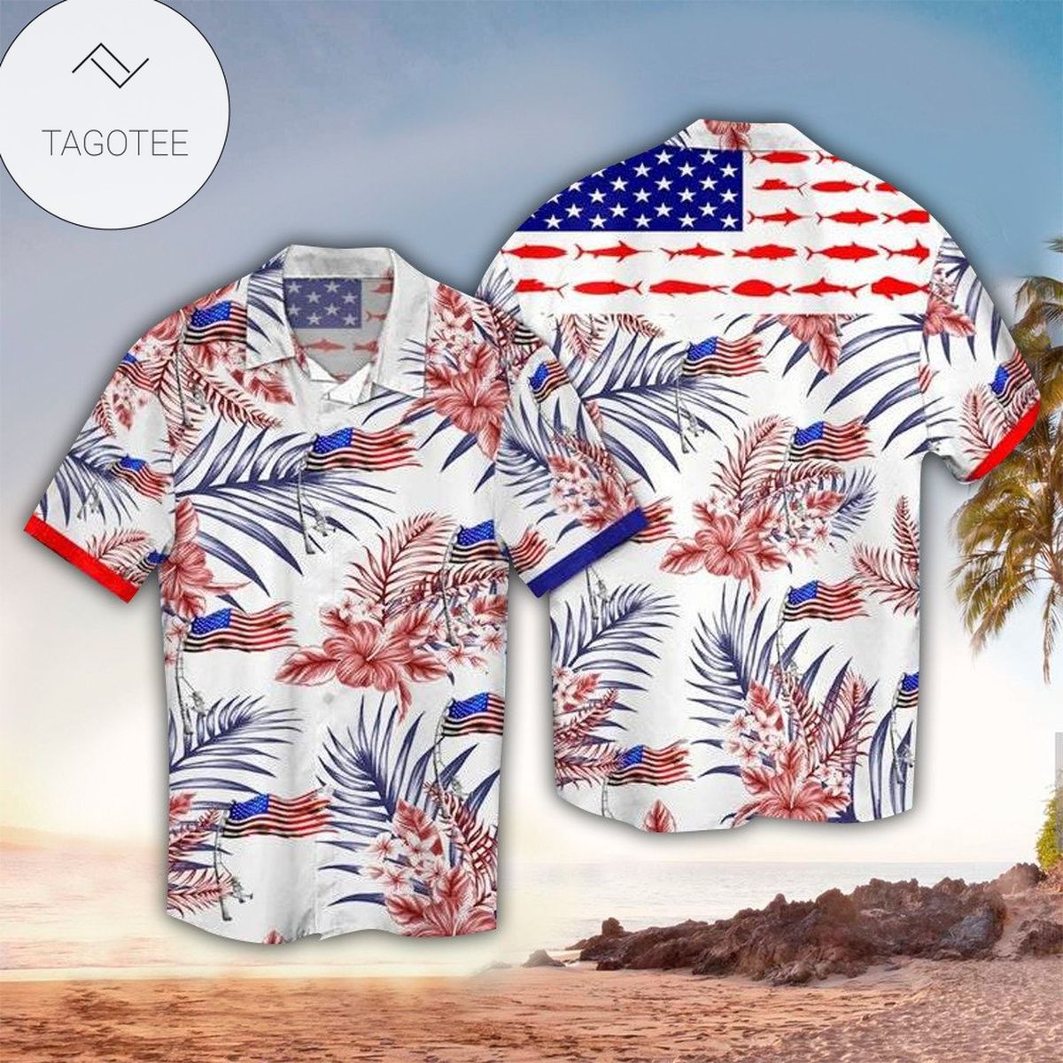 4th Of July Hawaii Shirt Combatant Eagle American Flag Hawaiian Aloha Shirt Unisex Adult