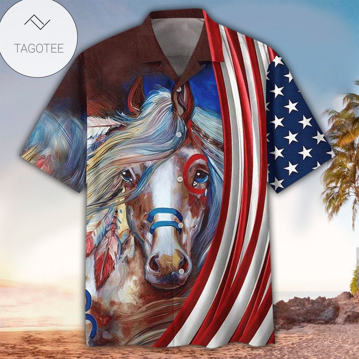 4th Of July Hawaiian Shirt Usa Flag Star Eagle Blue Hawaii Aloha Shirt Adul Unisex Full Print