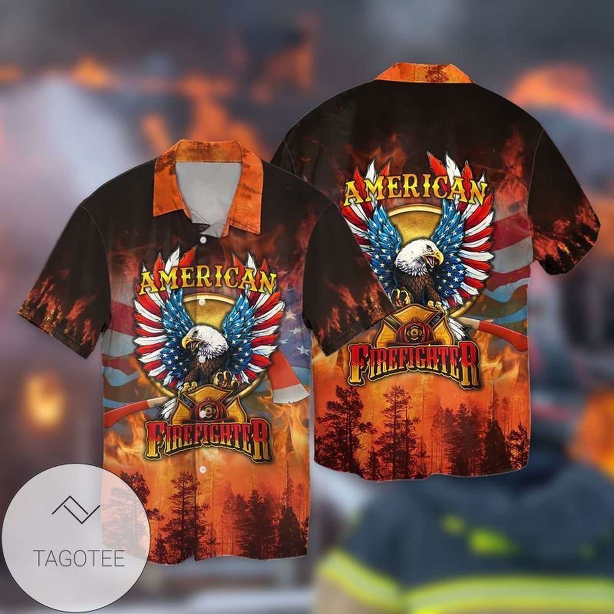 4th Of July Independence Day American Fishing For Men And Women Graphic Print Short Sleeve Hawaiian Casual Shirt