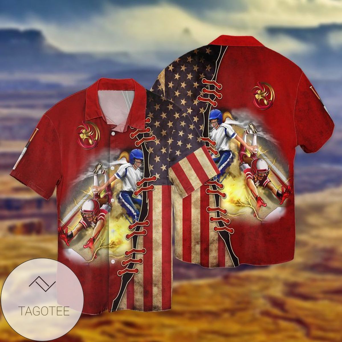 4th Of July Independence Day American Flag Jesus One Mation Under God Eagle Graphic Print Short Sleeve Hawaiian Casual Shirt