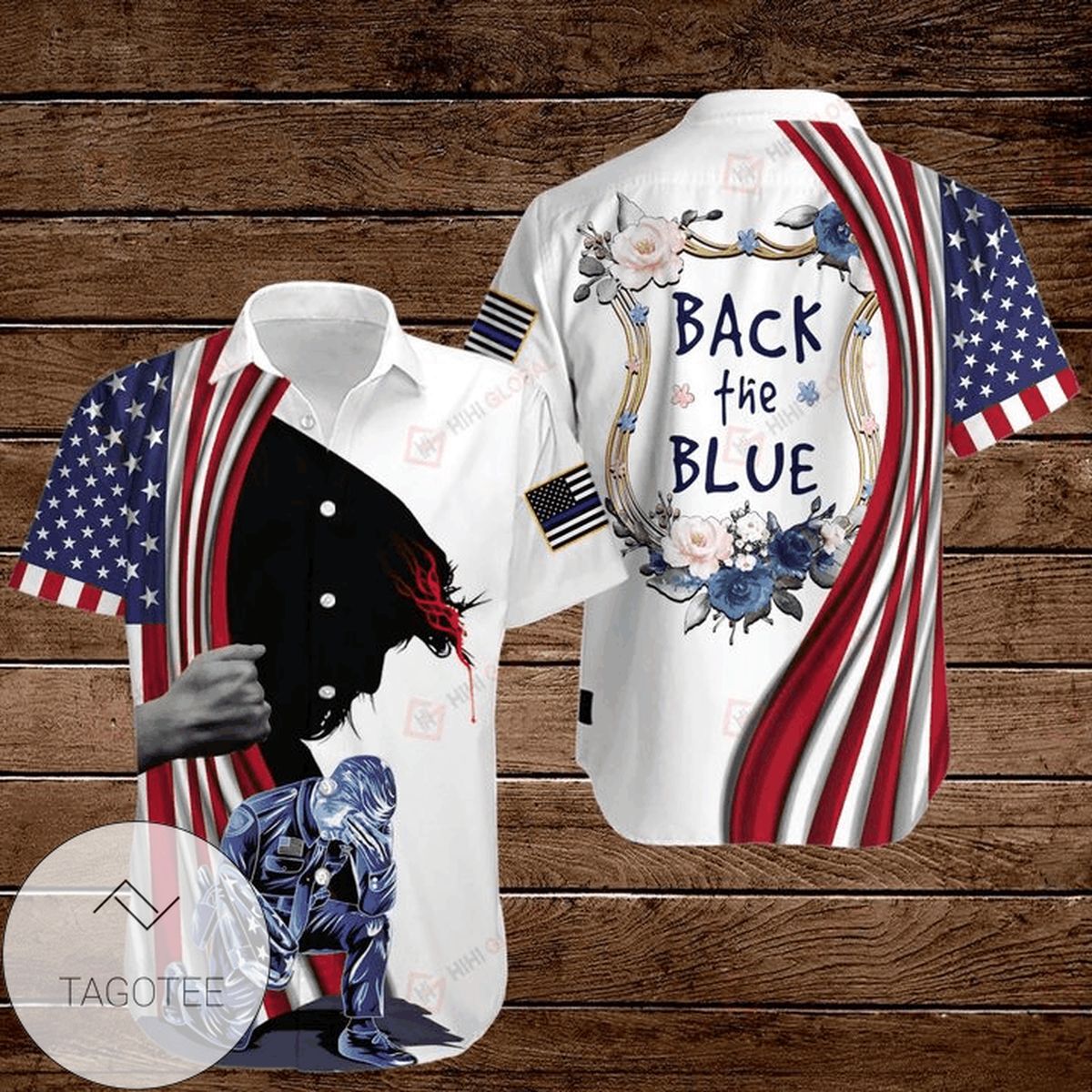 4th Of July Independence Day American Flag Pitbull To All My Haters Graphic Print Short Sleeve Hawaiian Casual Shirt