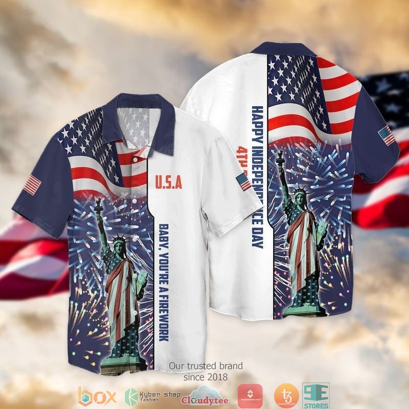 4th Of July Independence Day American Jesus One Nation Under God Hawaiian Shirt