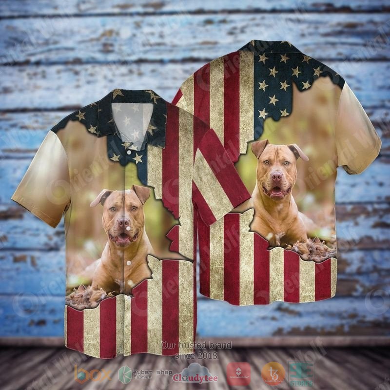 4th Of July Independence Day American Love Pig With Sunflower Short Sleeve Hawaiian shirt