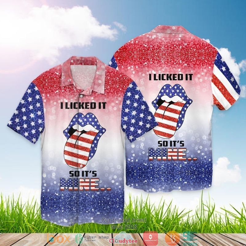 4th Of July Independence Day Camping Alphabet Short Sleeve Hawaiian shirt