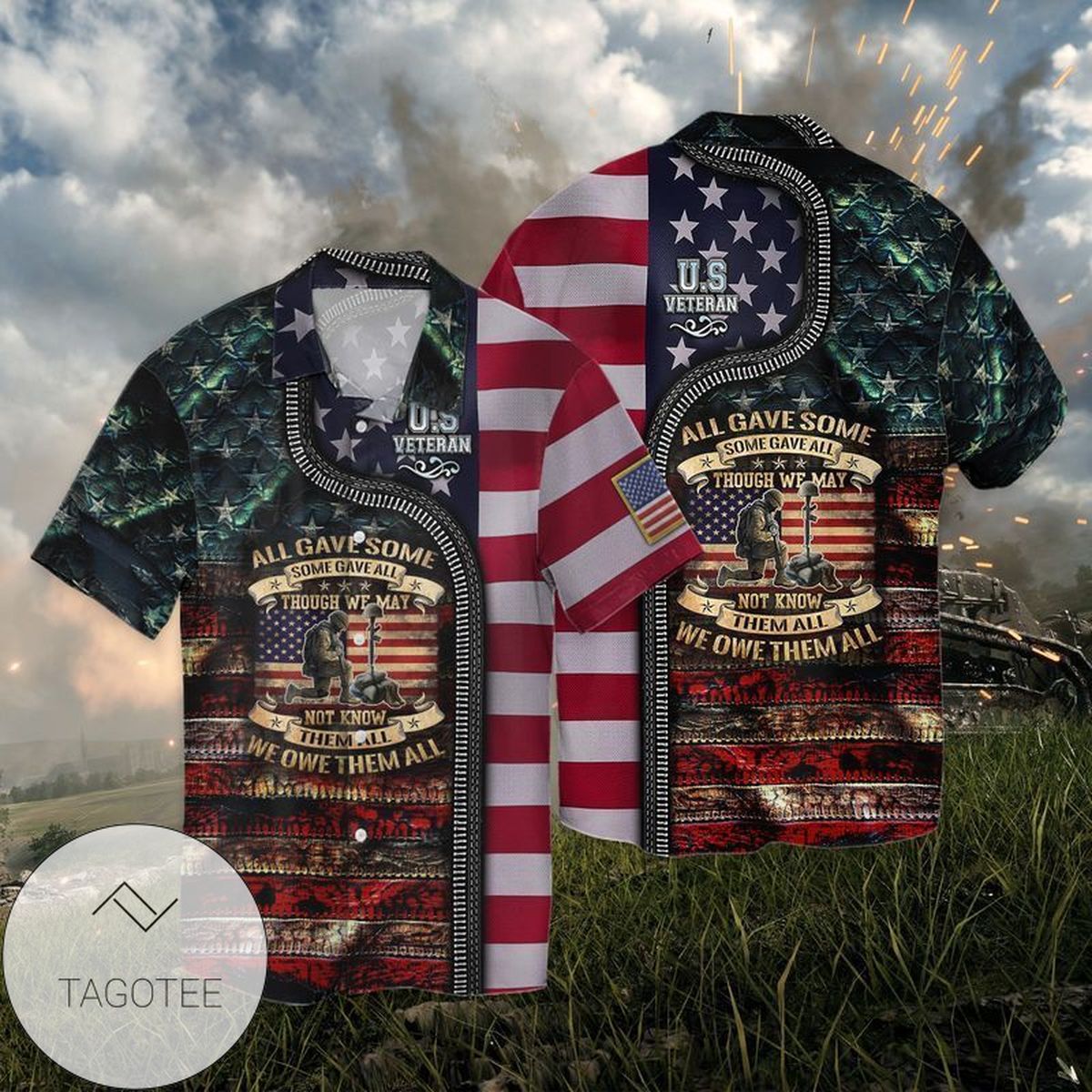 4th Of July Independence Day Memorial Day America Veteran Wife My Husband Risked His Life To Save Graphic Print Short Sleeve Hawaiian Casual Shirt