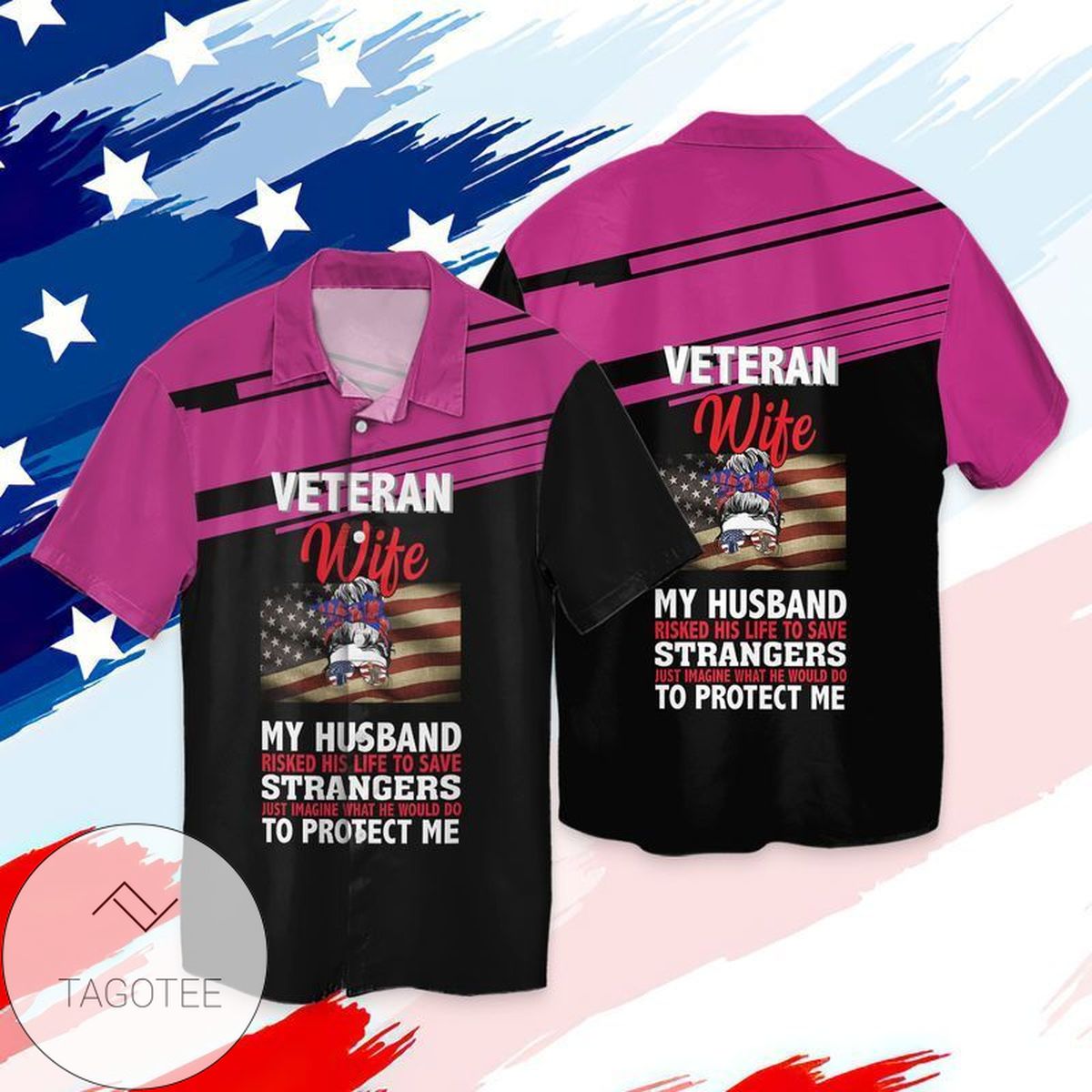 4th Of July Independence Day Memorial Being A Veteran Is An Honor Being A Grandpa Is Priceless Graphic Print Short Sleeve Hawaiian Casual Shirt