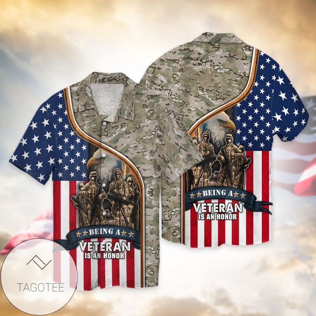 4th Of July Independence Day Memorial Day American Veteran For Men And Women Graphic Print Short Sleeve Hawaiian Casual Shirt