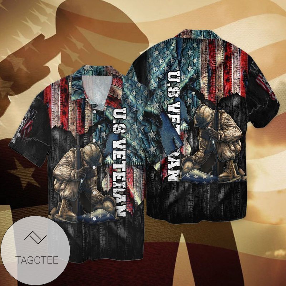 4th Of July Independence Day Memorial Day American Eagle Honor The Fallen For Men And women Graphic Print Short Sleeve Hawaiian Casual Shirt