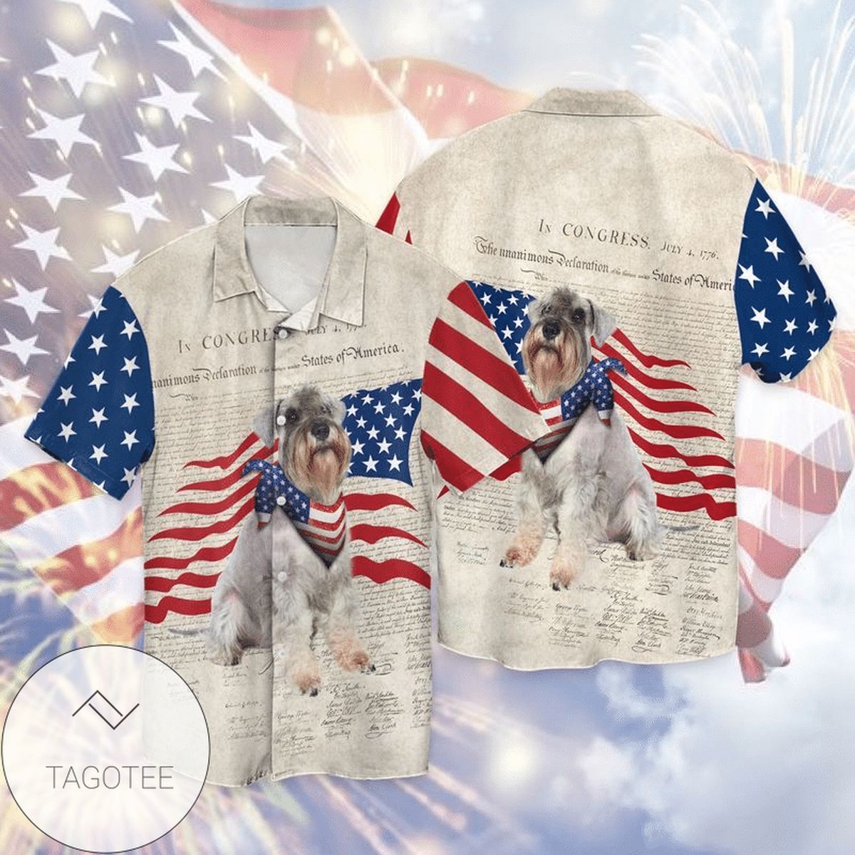 4th Of July Independence Day trout Fishing For Men And Women Graphic Print Short Sleeve Hawaiian Casual Shirt