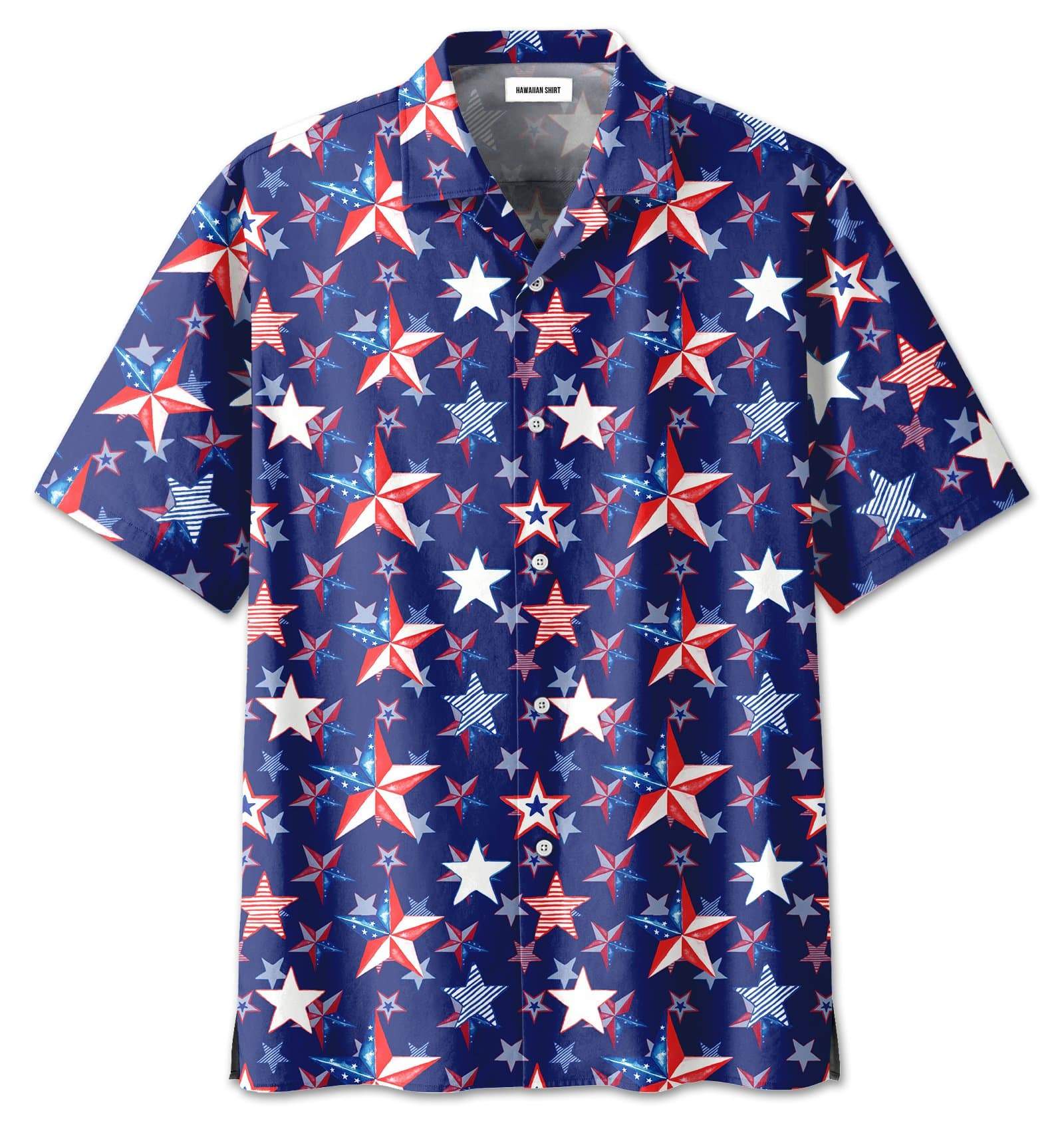 4th Of July Us Flag Usa Seamless Pattern Hawaiian Shirt For Men Women