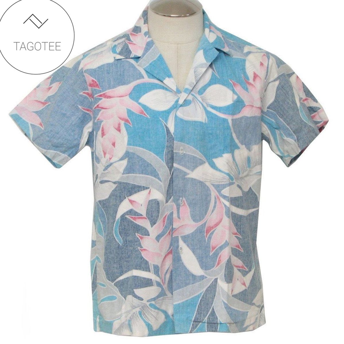 80s Kailani Flowers Hawaiian Shirt