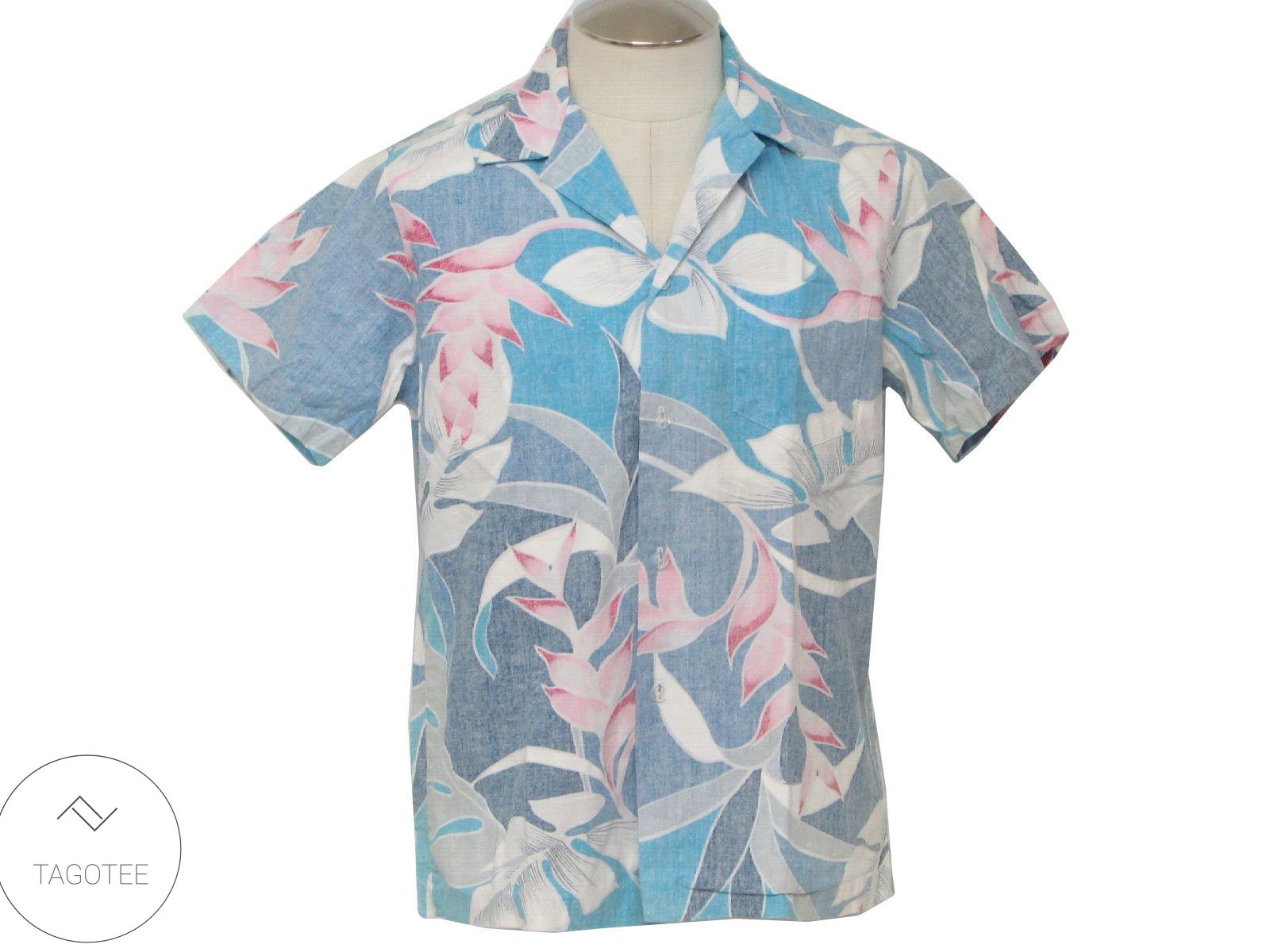 80s Kailani Flowers Hawaiian Shirt