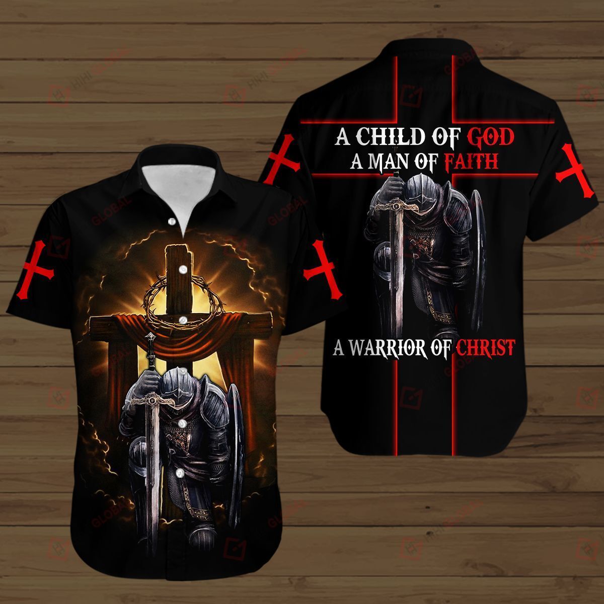 A Child Of God A Man Of Faith Jesus Cross Hawaiian Shirt