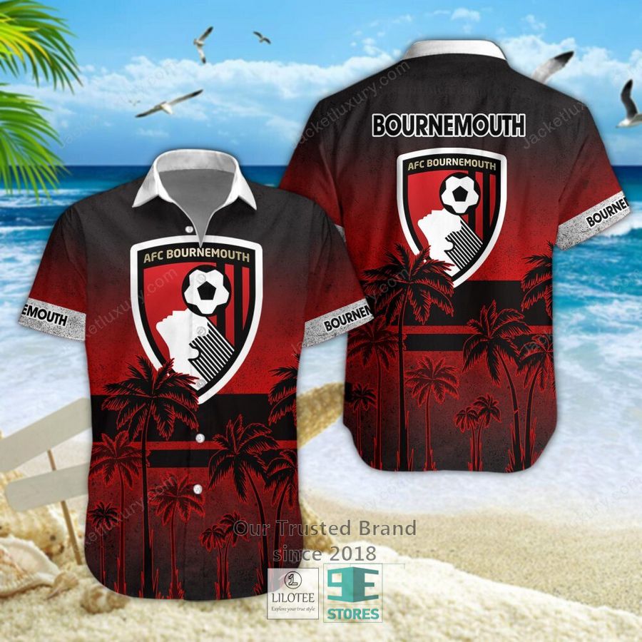 A.F.C. Bournemouth Coconut Hawaiian Shirt, Short