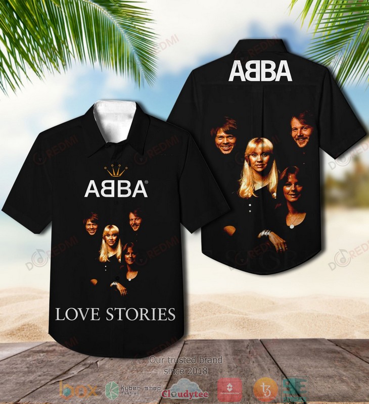 ABBA Number Ones Short Sleeve Hawaiian Shirt