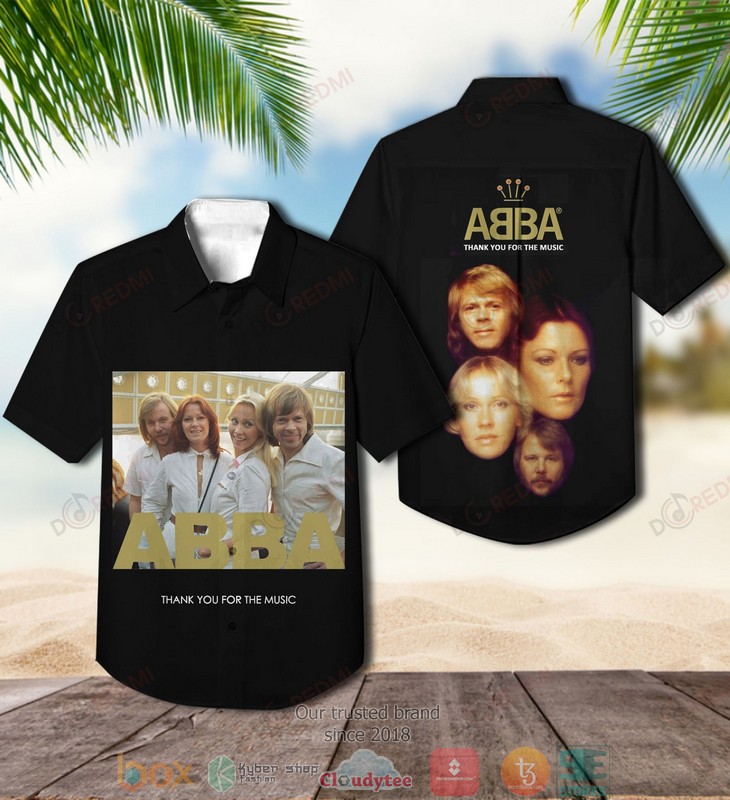 ABBA Thank you for the music Short Sleeve Hawaiian Shirt