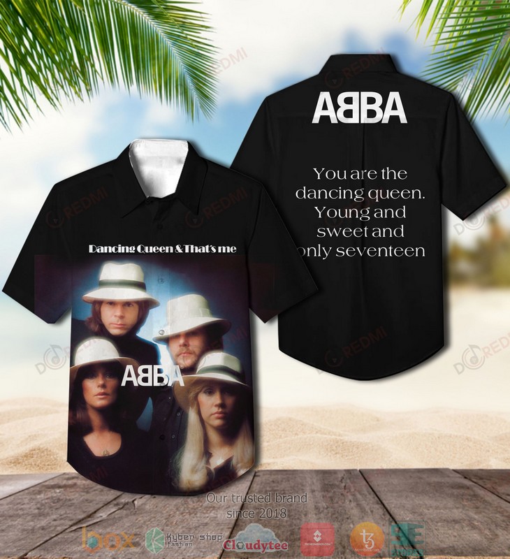 ABBA The Singles The First Ten Years Short Sleeve Hawaiian Shirt