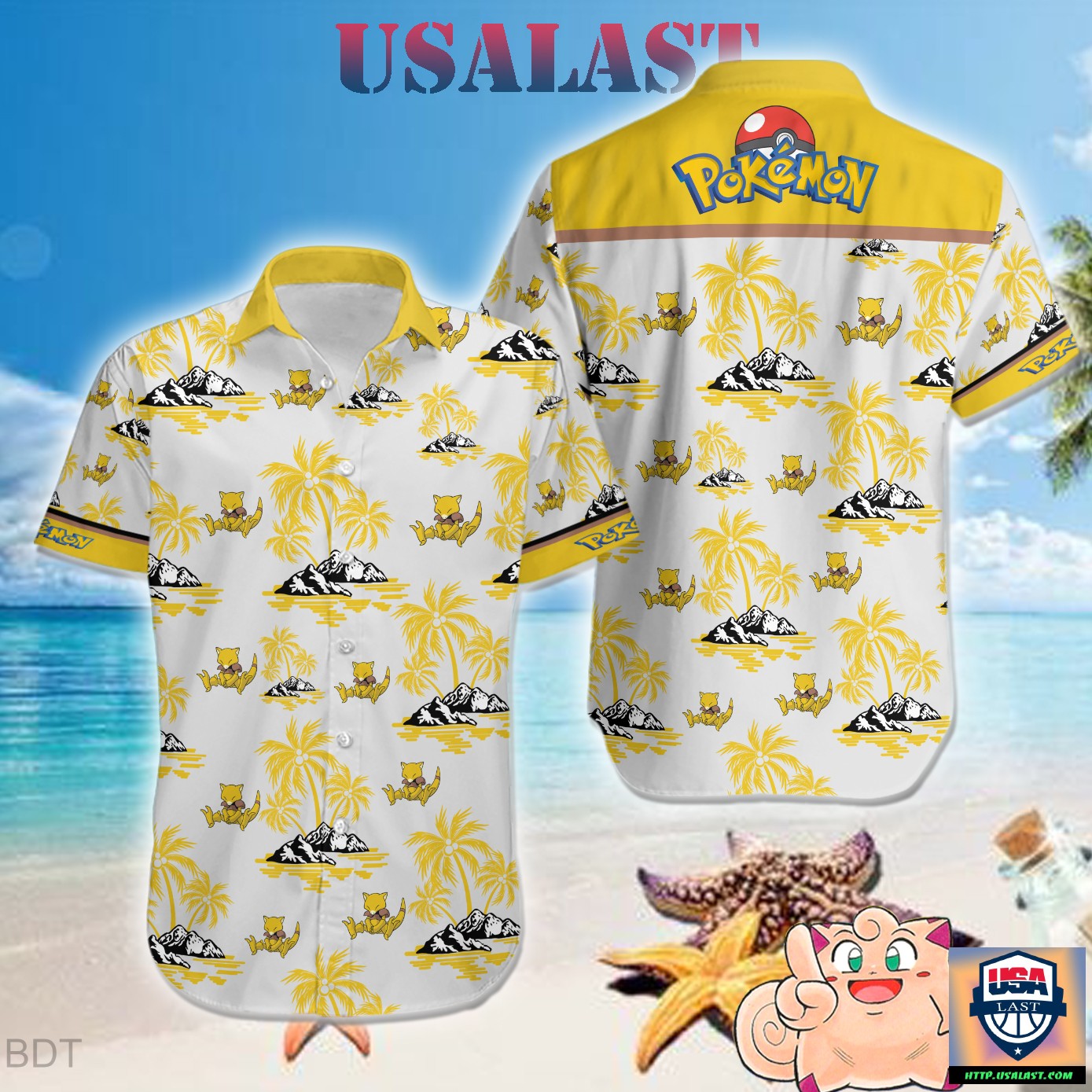 Abra Pokemon Hawaiian Shirt