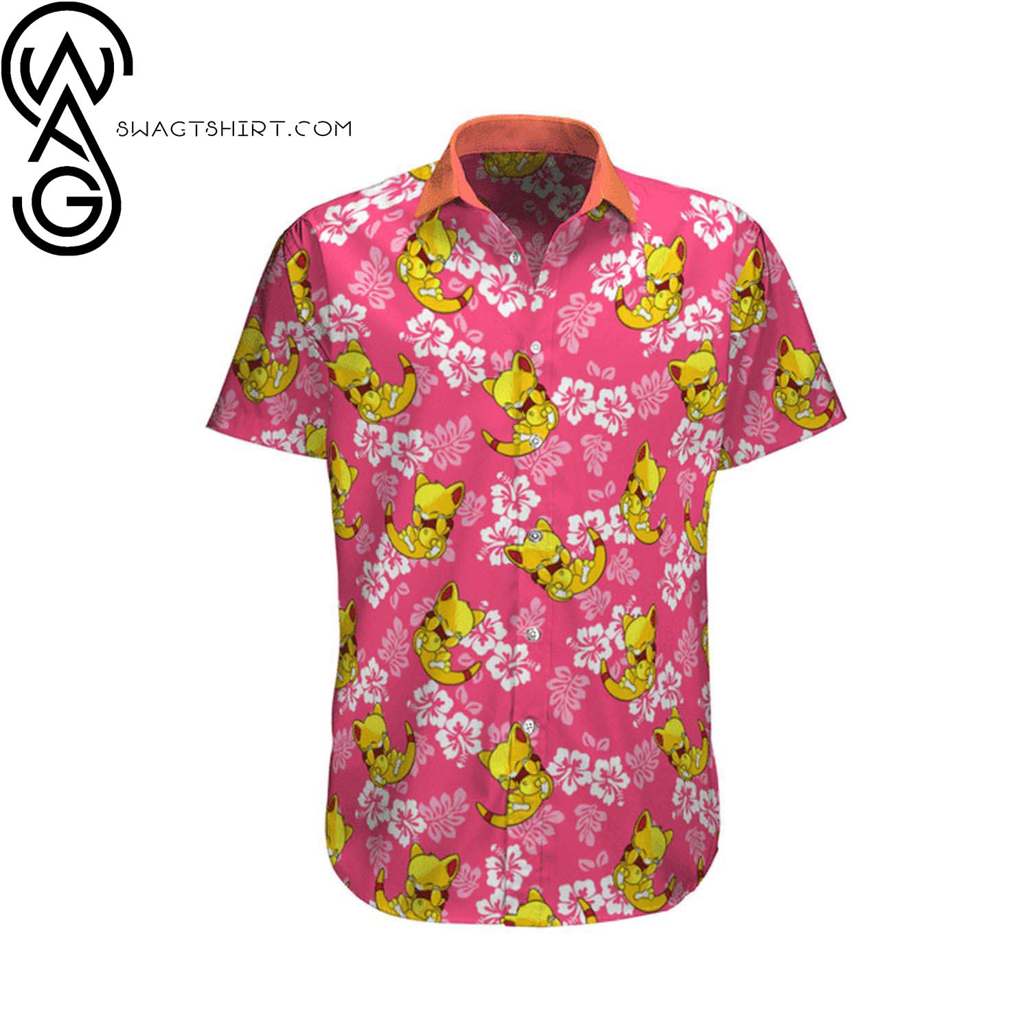 Abra Pokemon Summer Full Printing Hawaiian Shirt