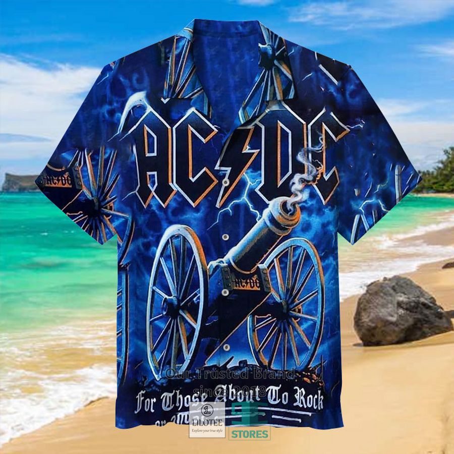 AC DC Band Hawaiian Shirt, Shorts