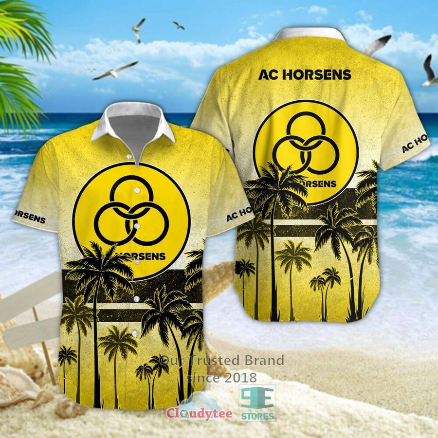 AC Horsens Yellow Hawaiian Shirt, Short