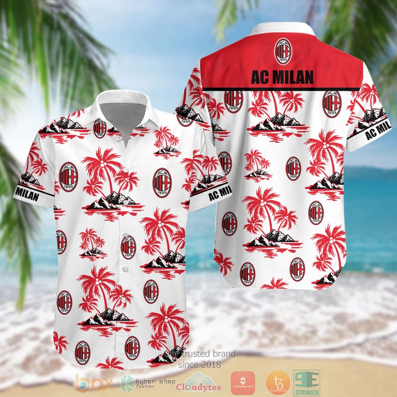 AC DC Rock Band Red Hibiscus Hawaiian Shirt