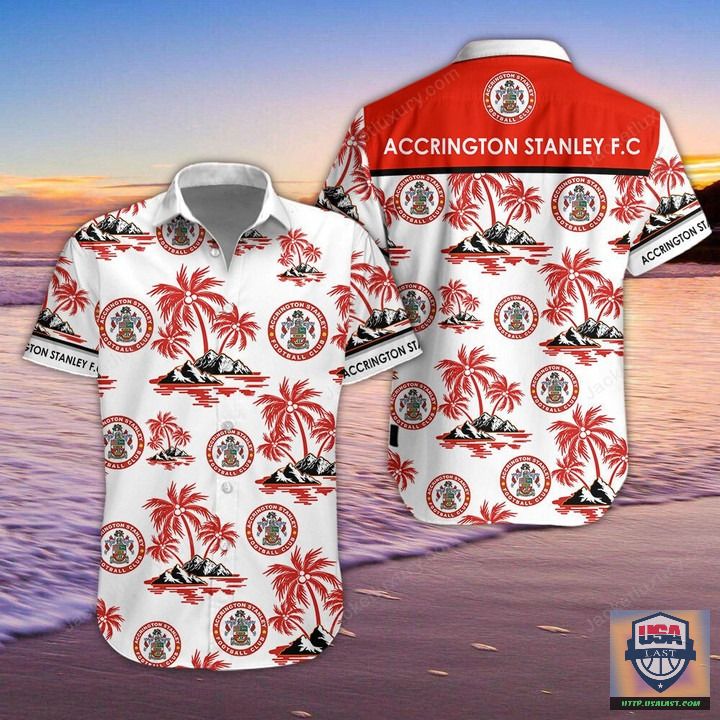 Accrington Stanley FC Aloha Hawaiian Shirt Beach Short