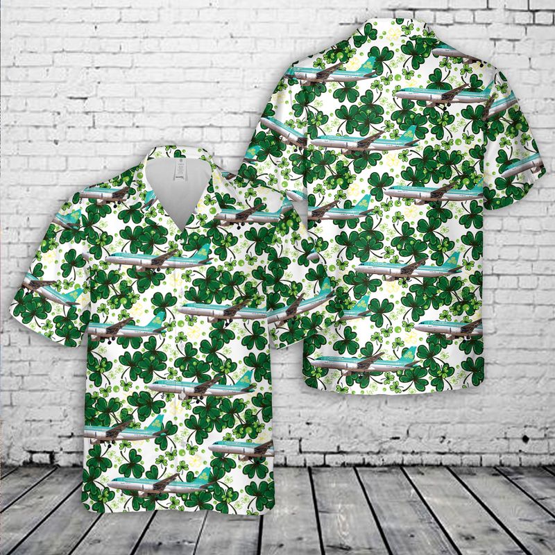 Aer Lingus Airbus A320-214 Saint Patricks Day Hawaiian Shirt