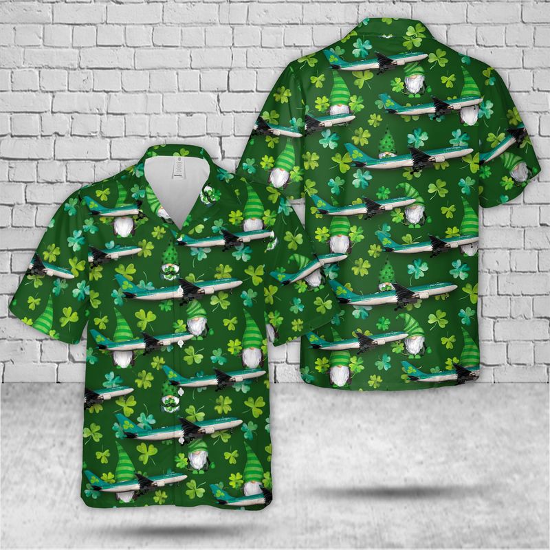 Aer Lingus Airbus A320-214 Saint Patricks Day Hawaiian Shirt