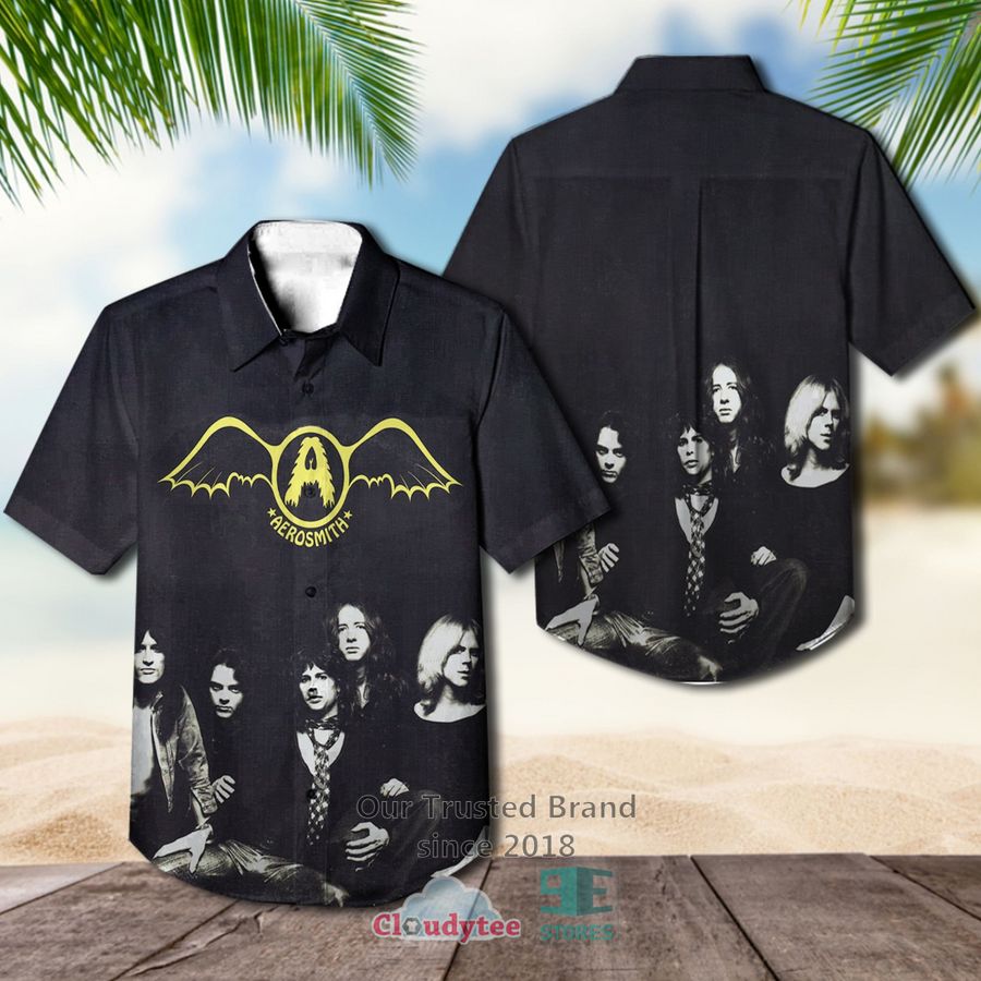 Aerosmith Band Rocks Album Cover Hawaiian Shirt