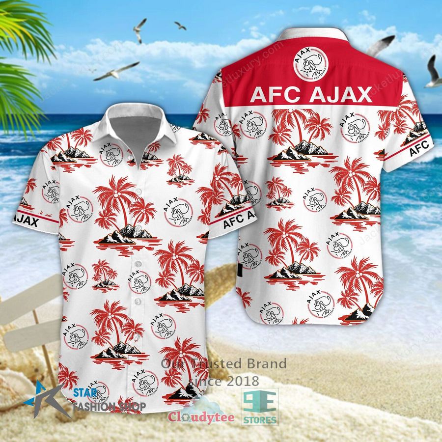 AFC Ajax Red Hawaiian Shirt, Short