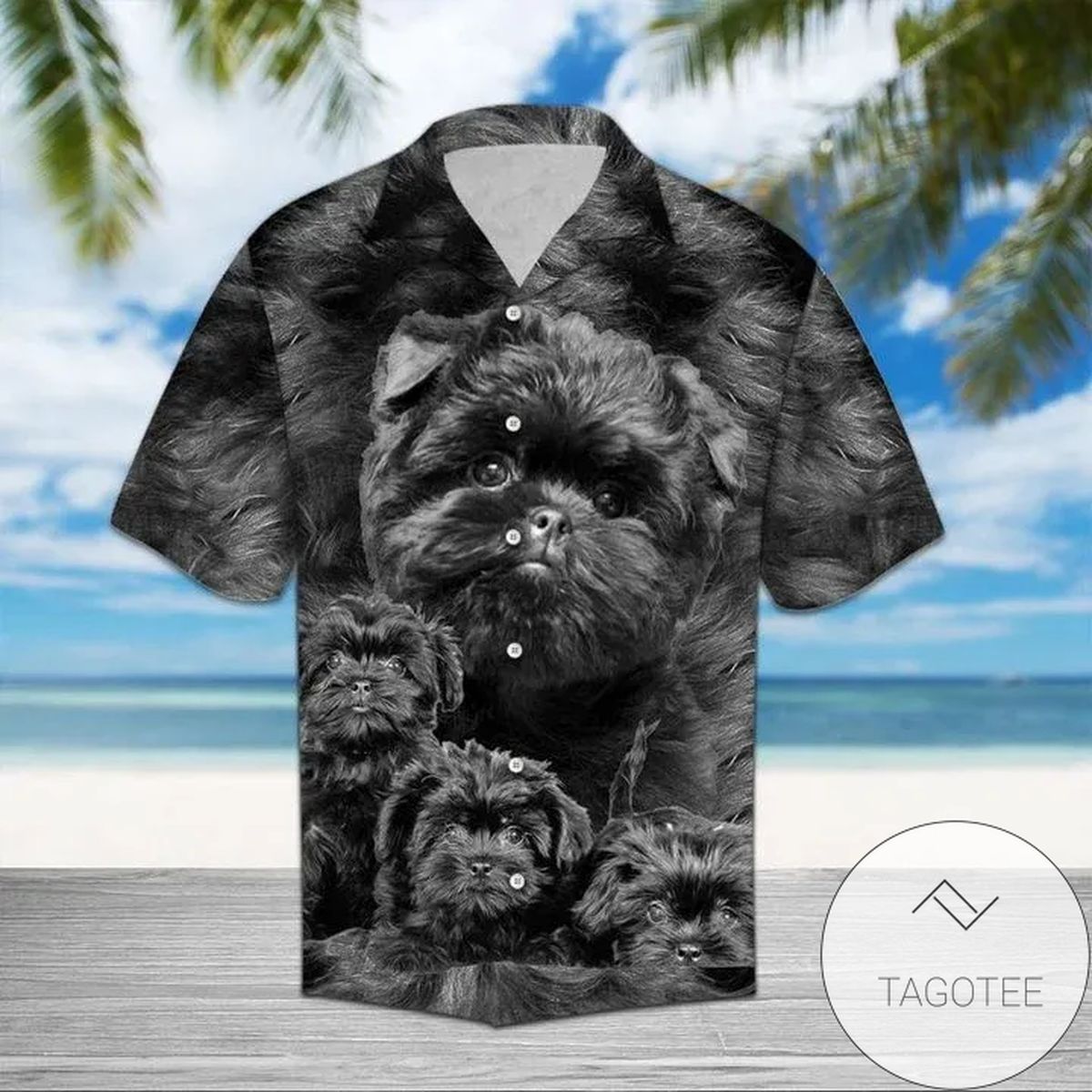 Affenpinscher Dog Lovers Hawaiian Shirt