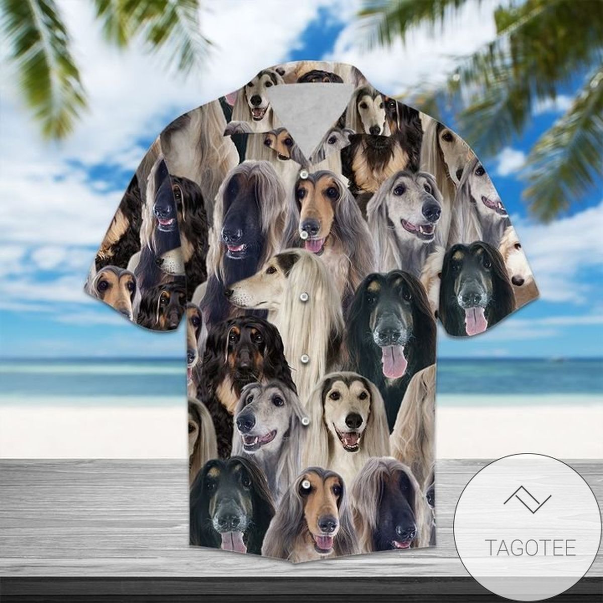 Afghan Hound Dog Lovers Hawaiian Shirt