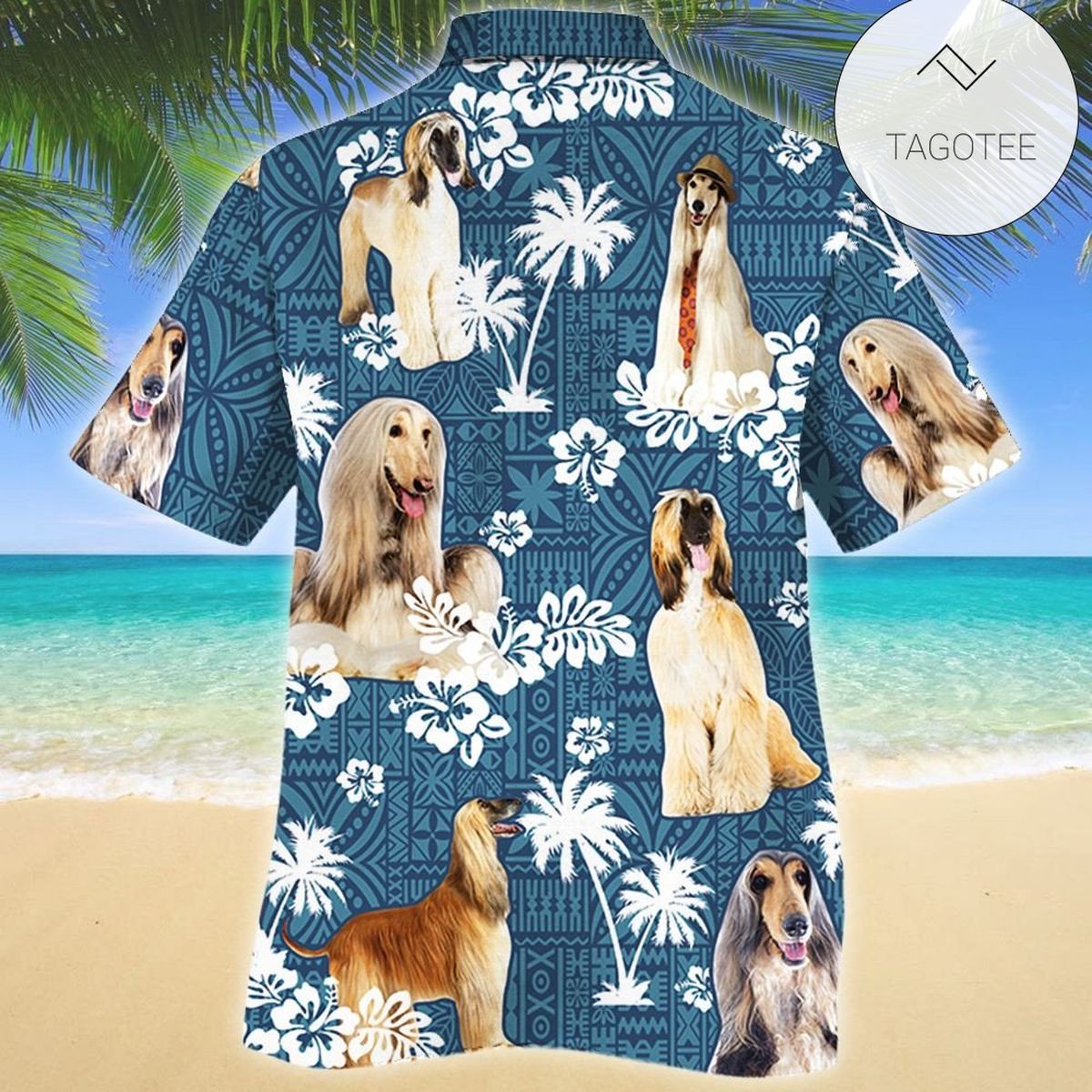 Afghan Hound Dog Lovers Hawaiian Shirt