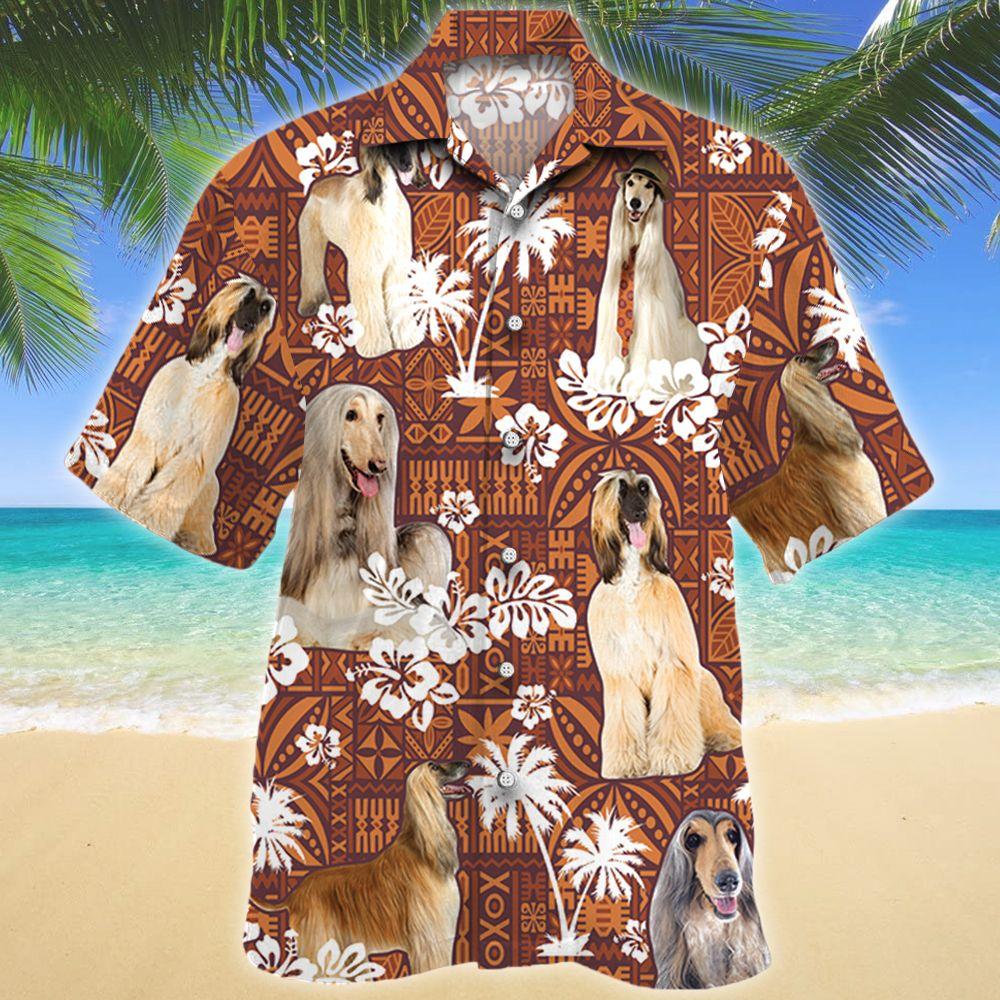 Afghan Hound Dog Lovers Hawaiian Shirt For Men Women