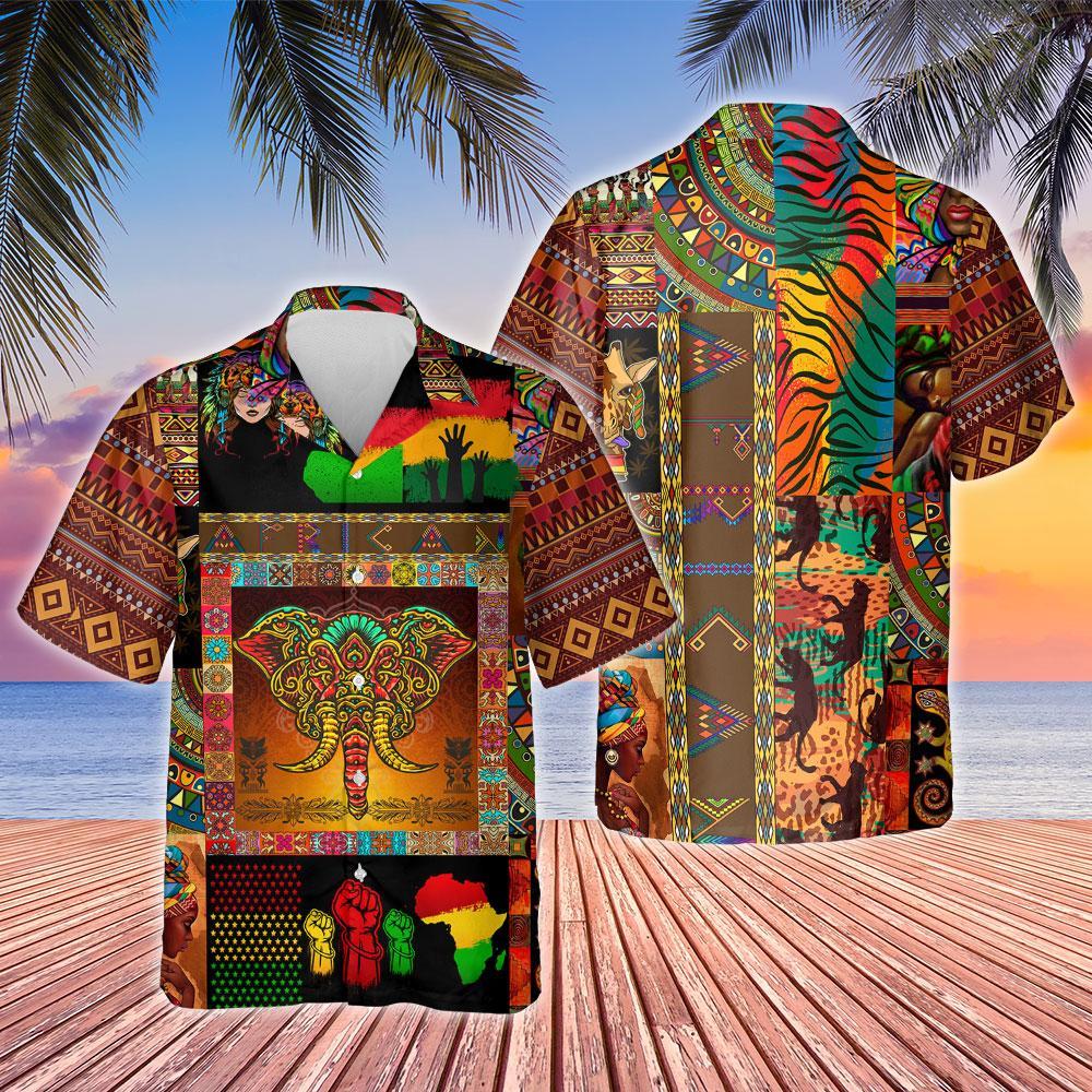 African Tiki Hawaiian Shirt For Men Women